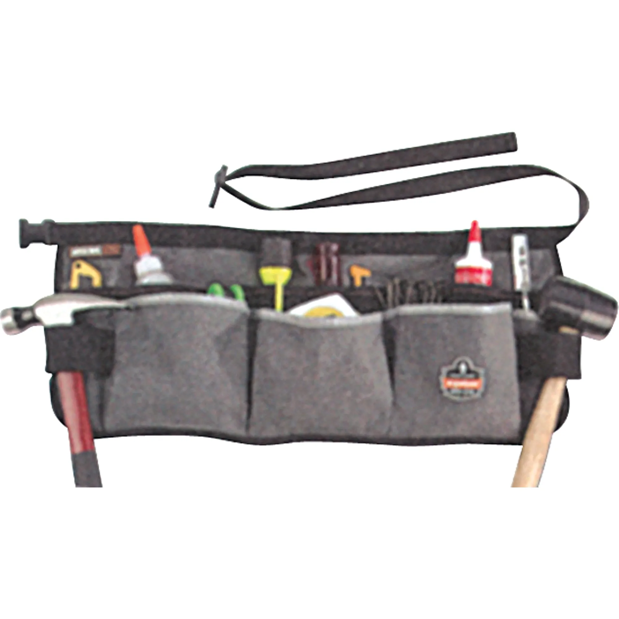 13-Pocket Waist Aprons, Canvas, Grey