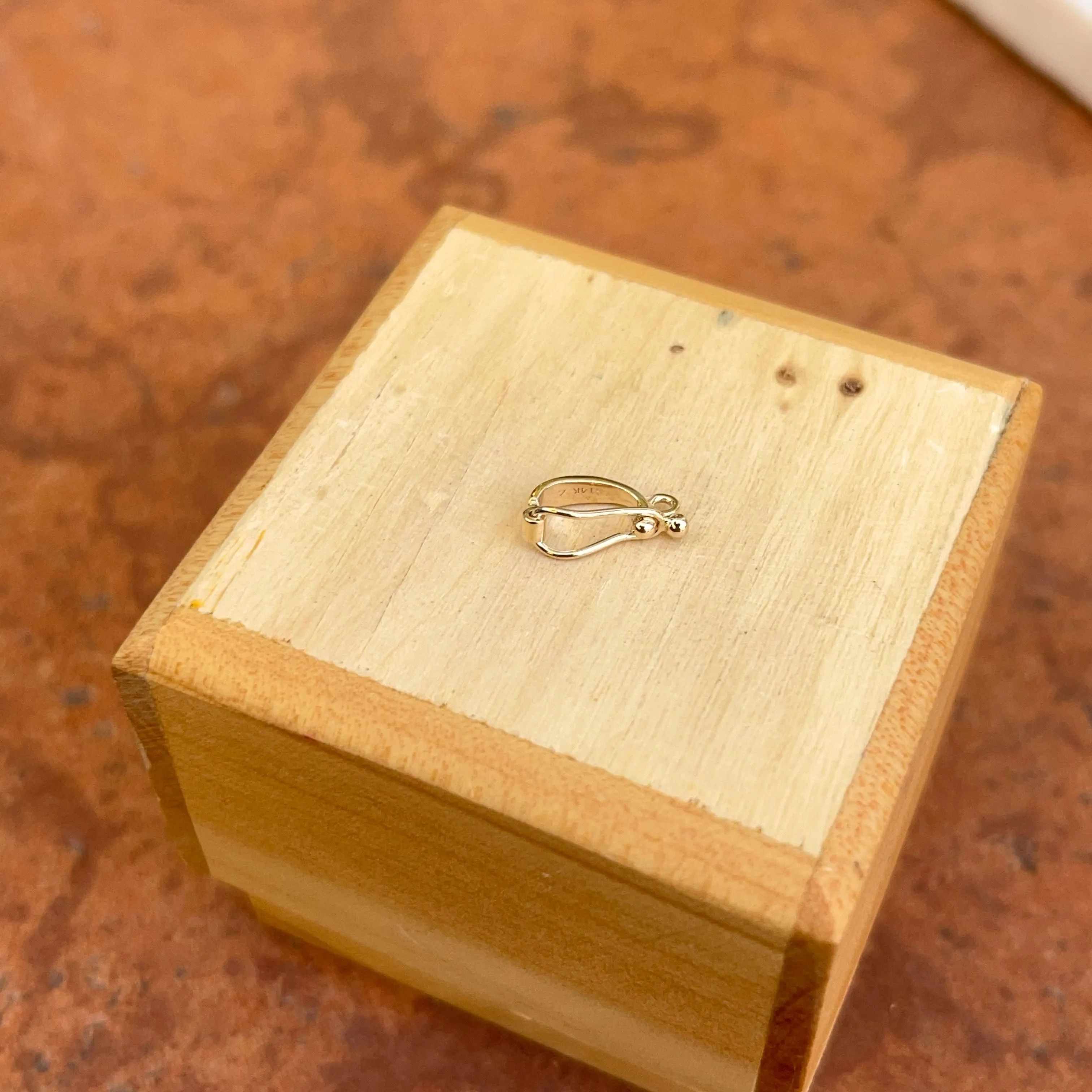 14KT Yellow Gold Tapered Mini Pendant Enhancer Shortener