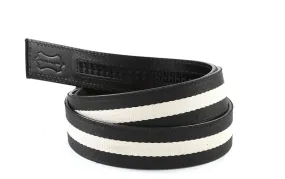 1.5" Canvas Black / White Belt