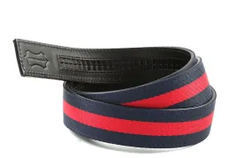 1.5" Canvas Navy / Red Belt