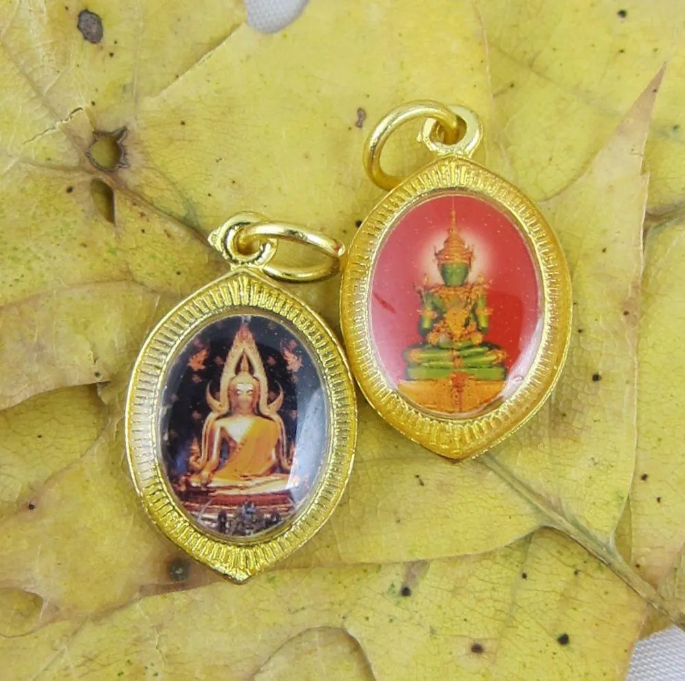 2 Side Jade Buddha Pendant