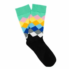 3-Pack Green and Black Socks