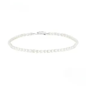 925 Sterling Silver Natural Pearl Necklace Irregular Fresh Water Pearl Neck Chain for Women Elegent Fine Jewelry