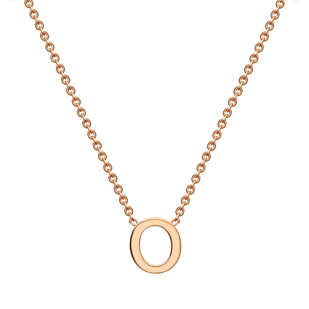 9K Gold 'O' Initial Necklace - 1.19.0164