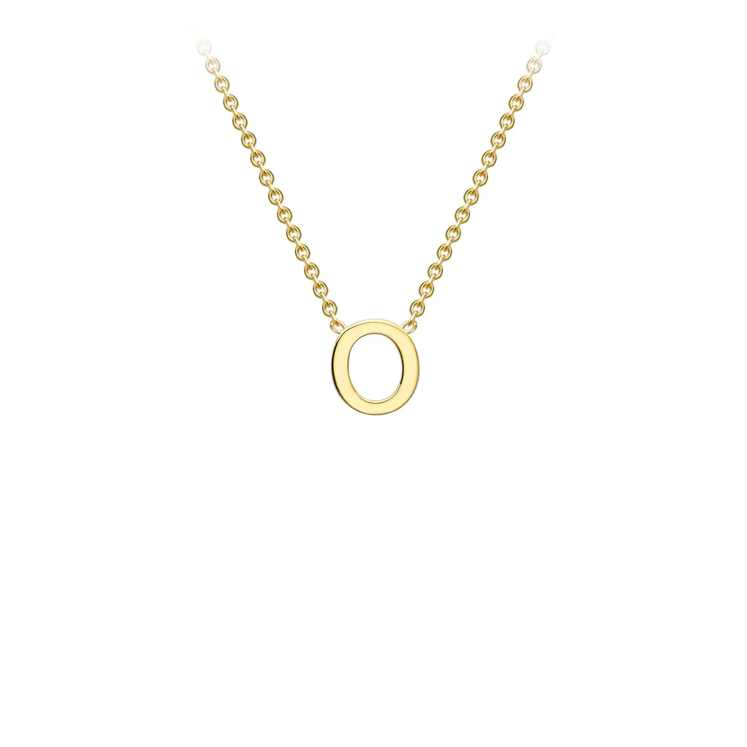 9K Gold 'O' Initial Necklace - 1.19.0164