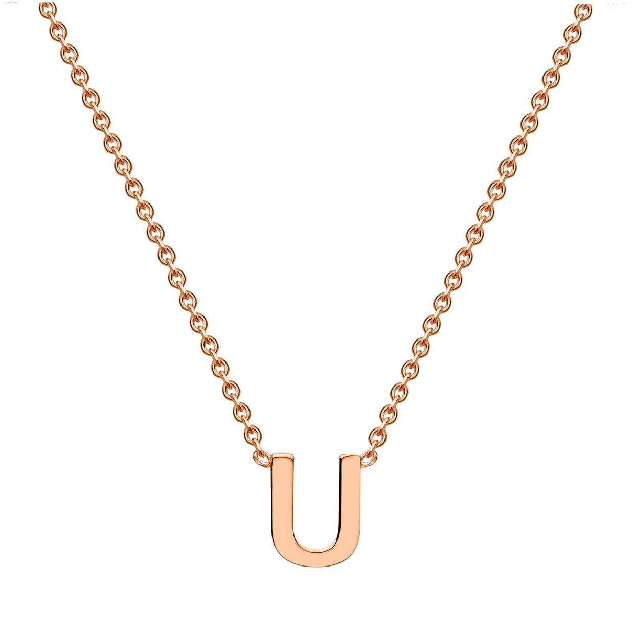9K Gold 'U' Initial Necklace - 1.19.0170