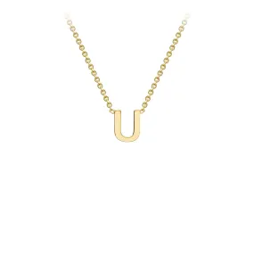 9K Gold 'U' Initial Necklace - 1.19.0170
