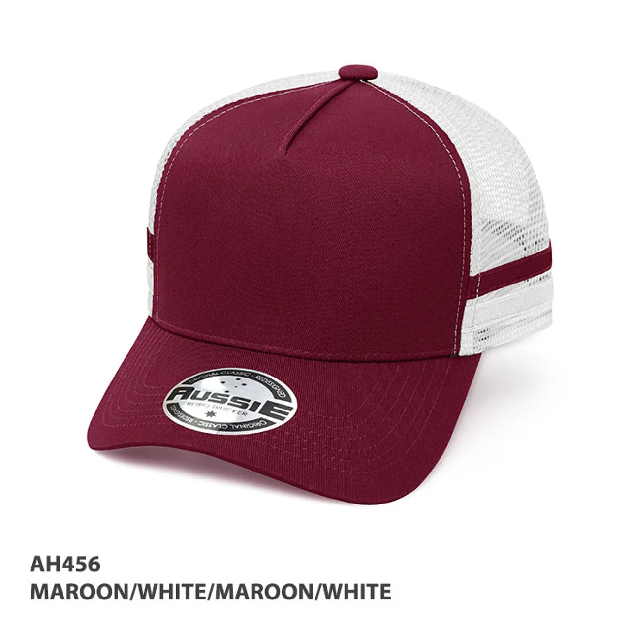 A-Frame Striped Trucker Cap