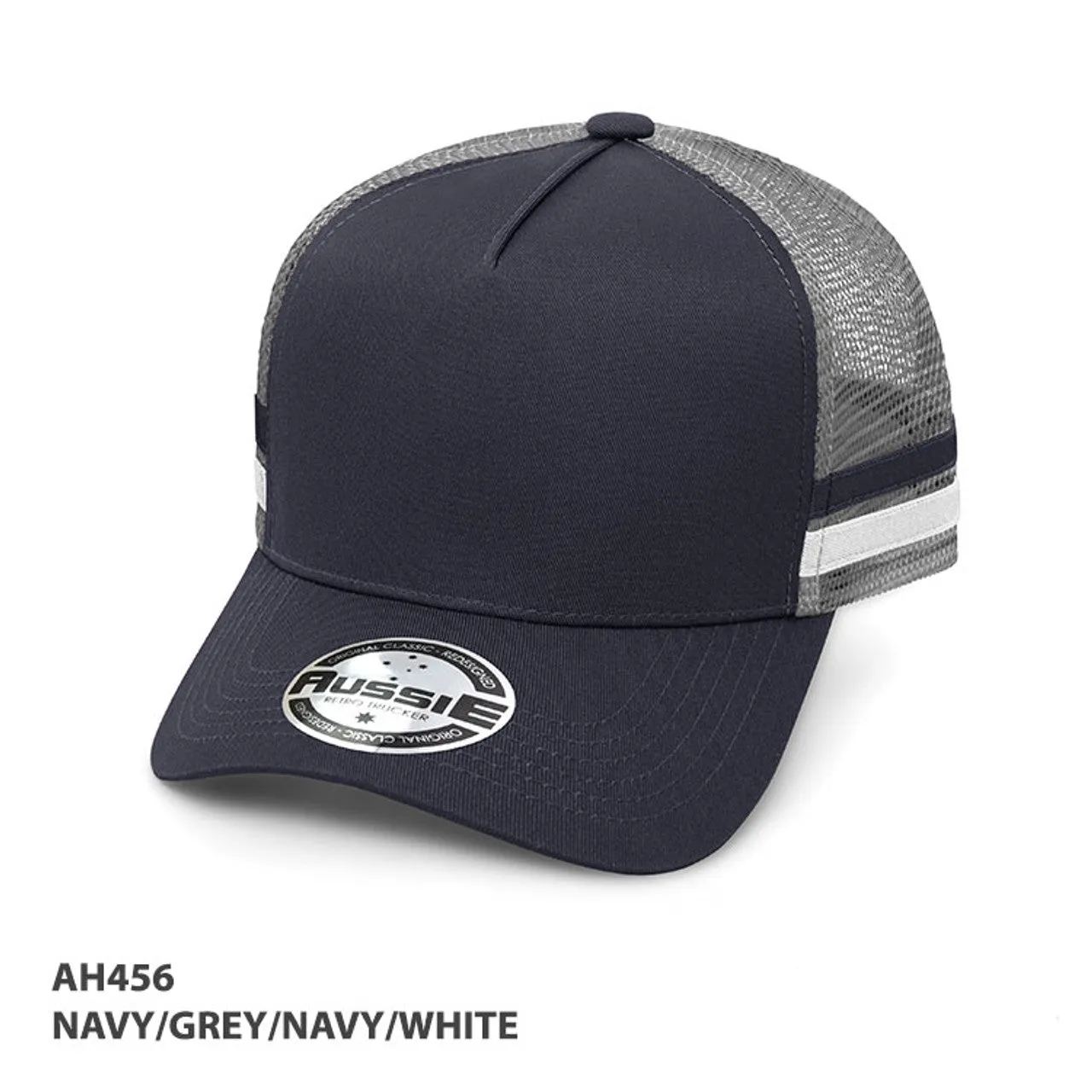 A-Frame Striped Trucker Cap