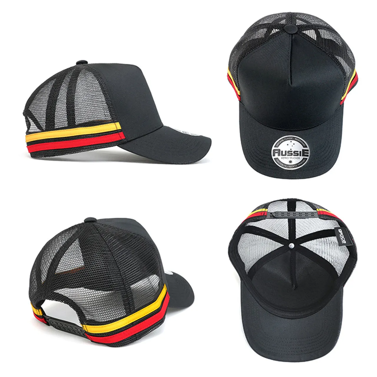 A-Frame Striped Trucker Cap