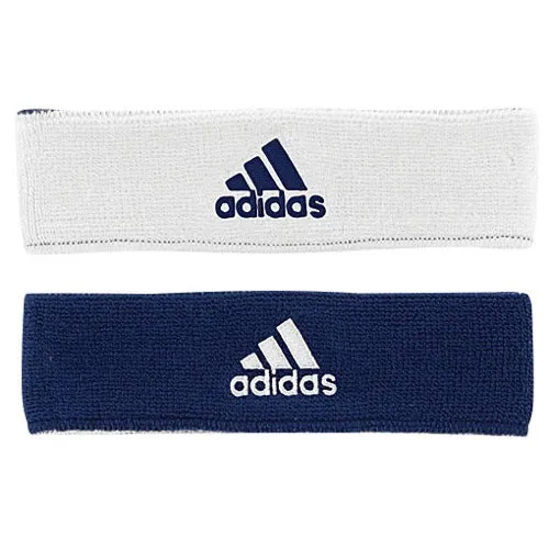 ADIDAS INTERVAL REVERSIBLE HEADBAND-NAVY/WHITE