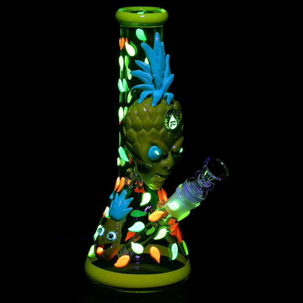 Alien Pineapple Beaker Water Pipe