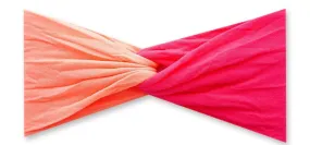 Baby Bling Neon Coral/Neon Pink Twist Headband