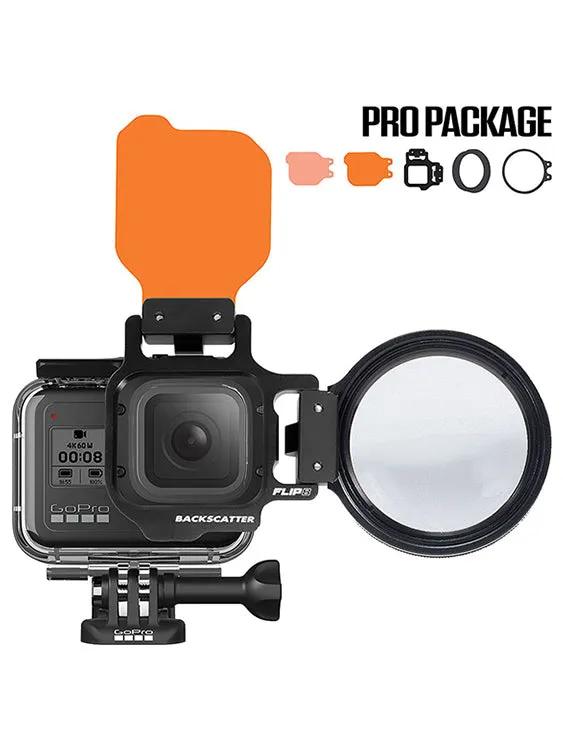 Backscatter Flip 12 Pro Package with Dive & Deep Filters &  15 MacroMate Mini Lens