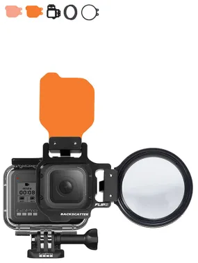 Backscatter Flip 12 Pro Package with Dive & Deep Filters &  15 MacroMate Mini Lens