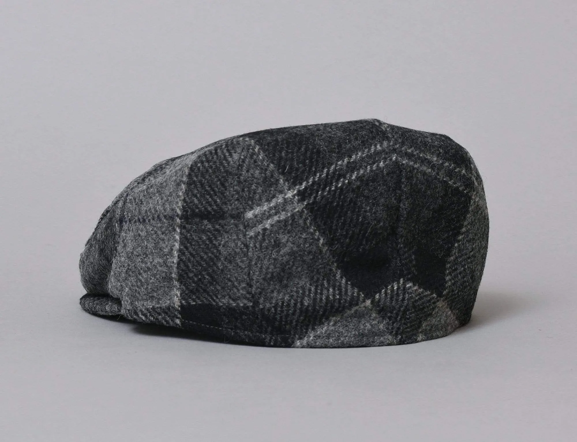 Barbour Moons Tweed Cap Black / Grey tartan