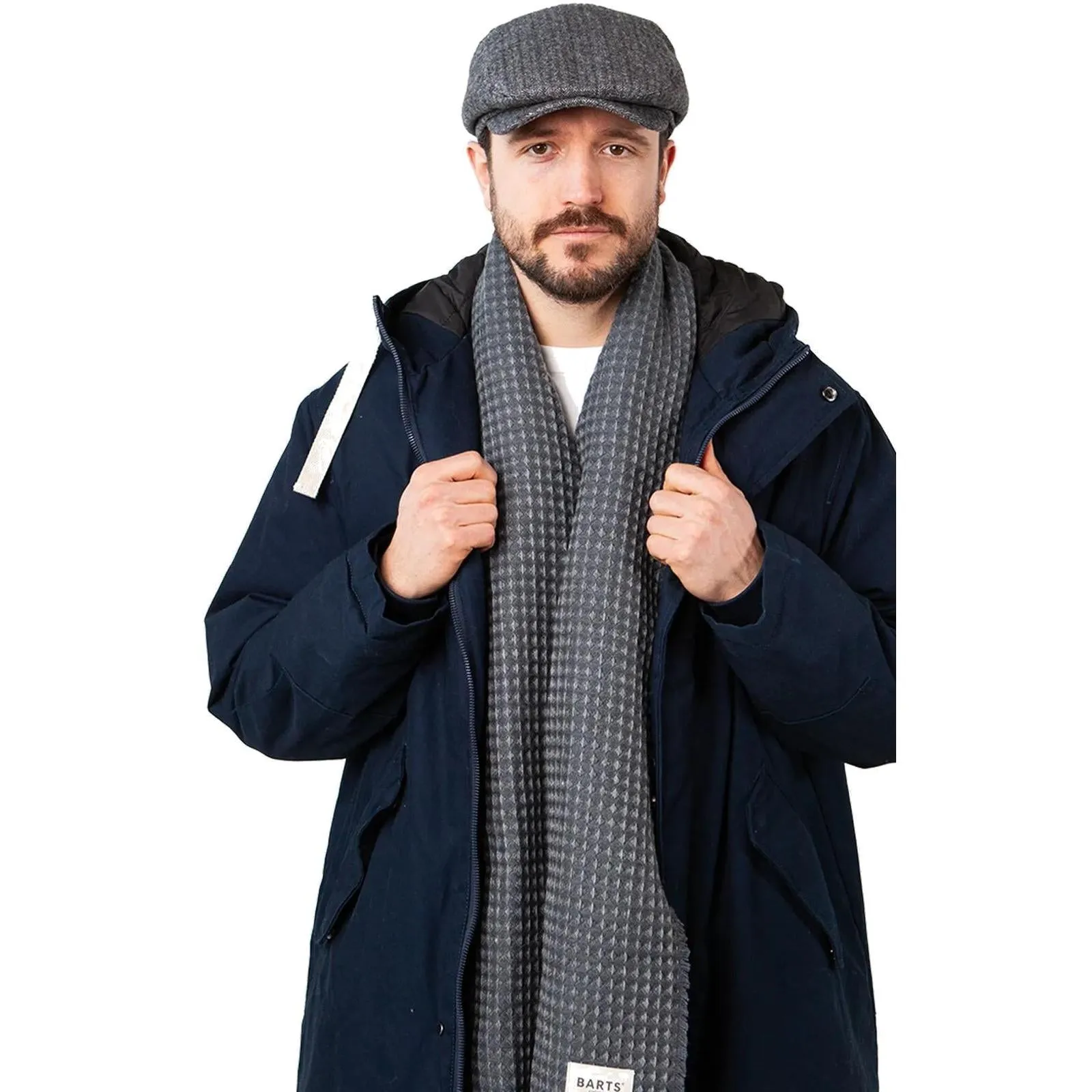 Barts Mens Oslo Warm Wool Adjustable Flat Cap