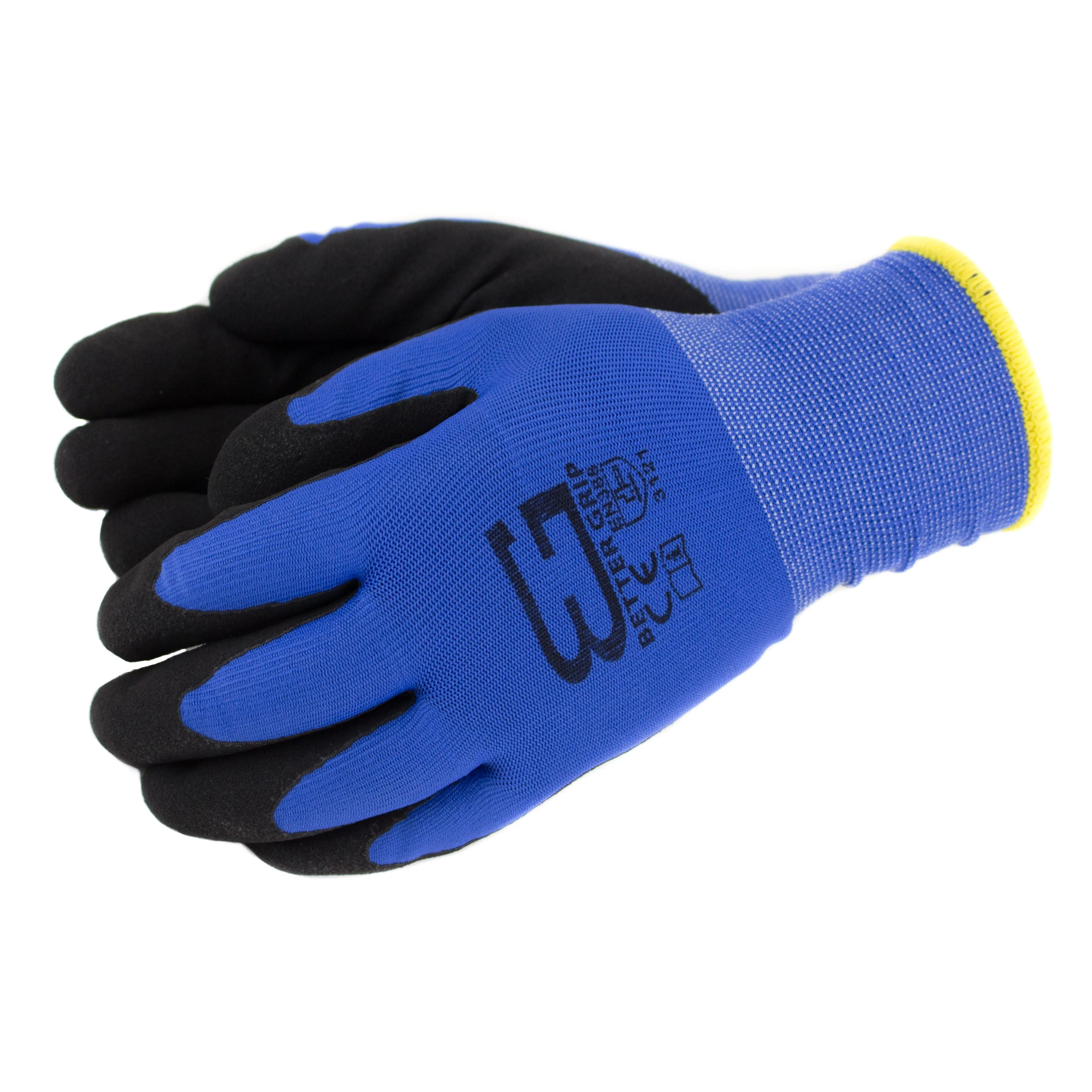 Better Grip® Double Lining Rubber Coated Gloves - BGWANS-BLU-CS