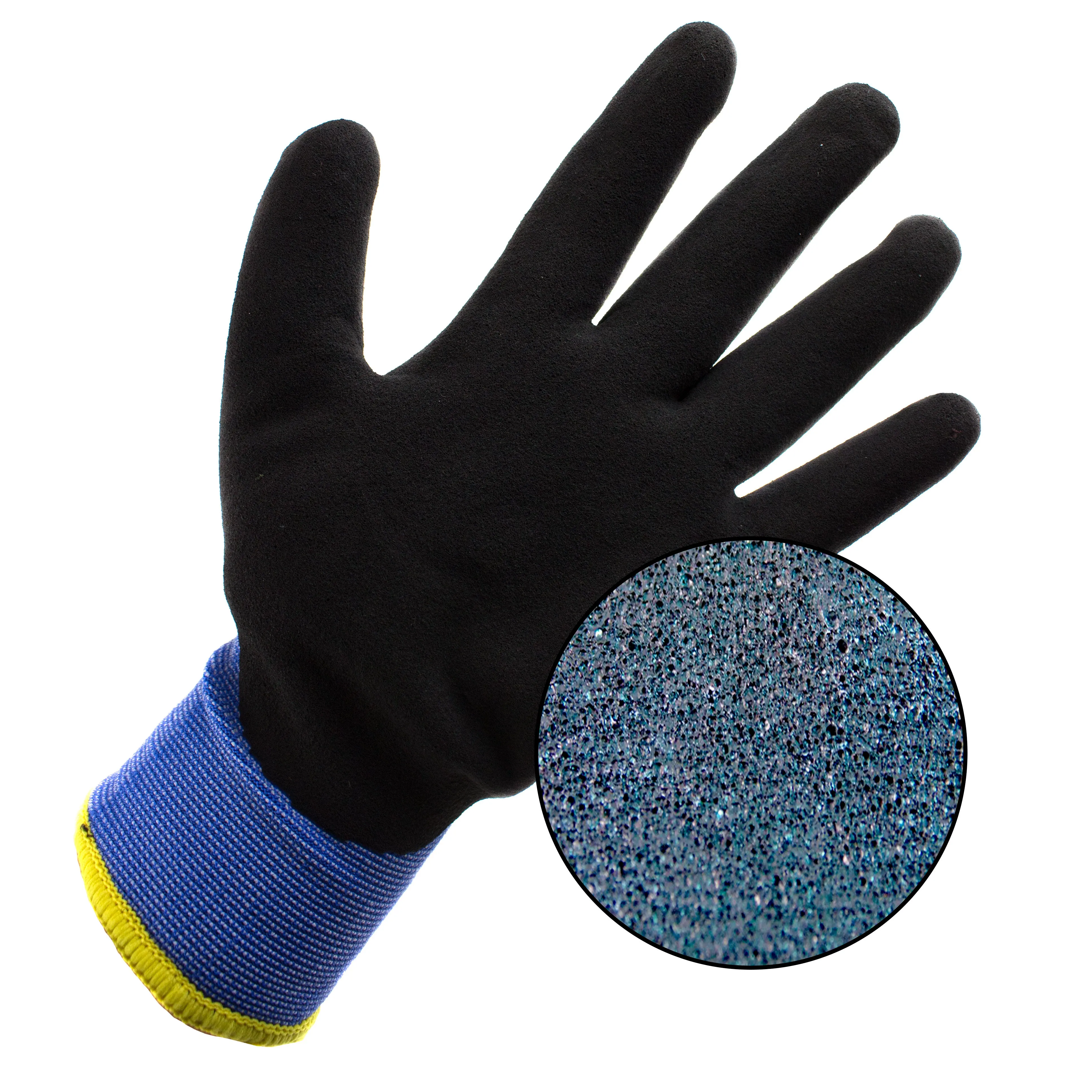 Better Grip® Double Lining Rubber Coated Gloves - BGWANS-BLU-CS
