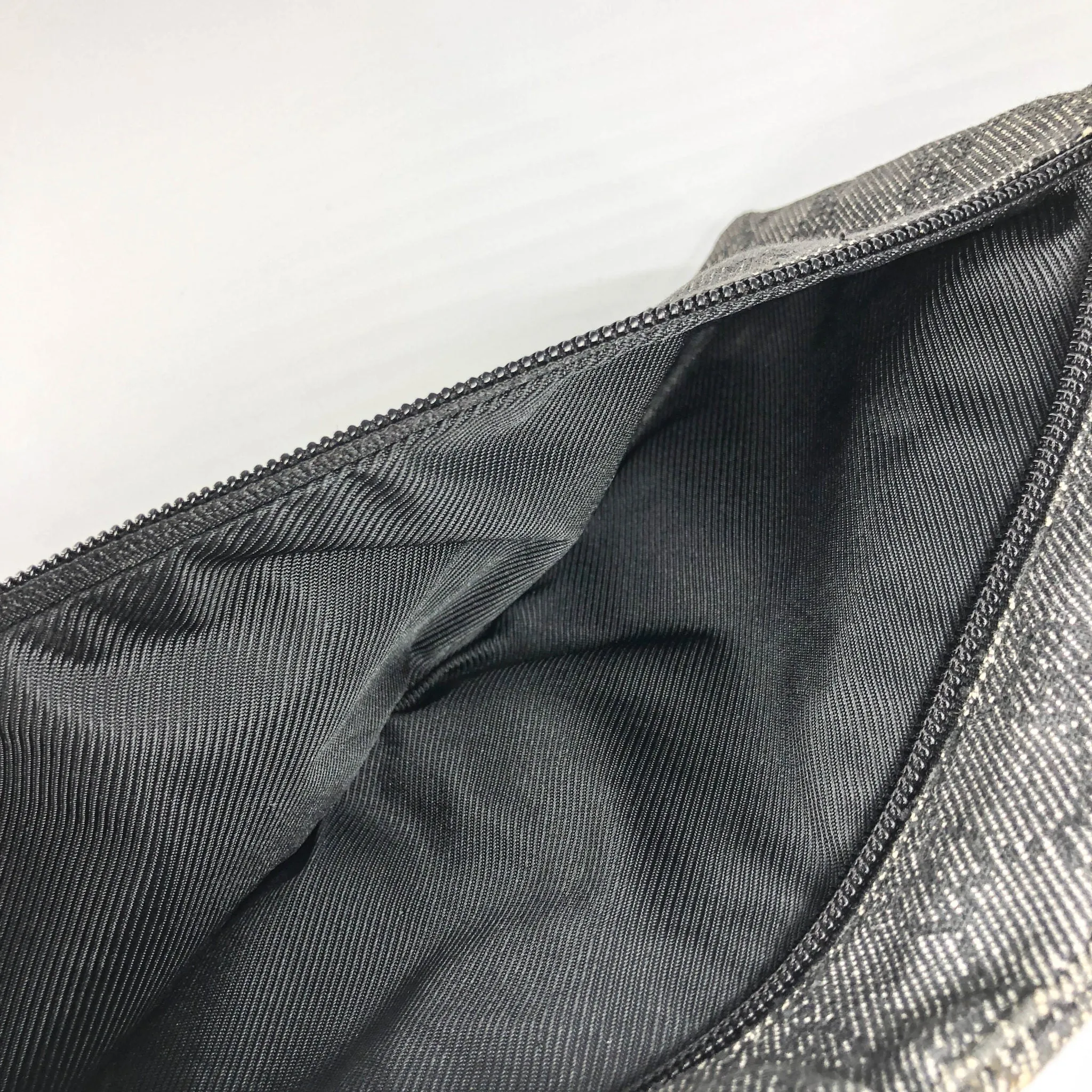 Black GG Monogram Print Belt Fanny Pack Bum Bag