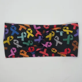 Black (SKINNY ONLY) Multicolor Ribbon Twist Headband