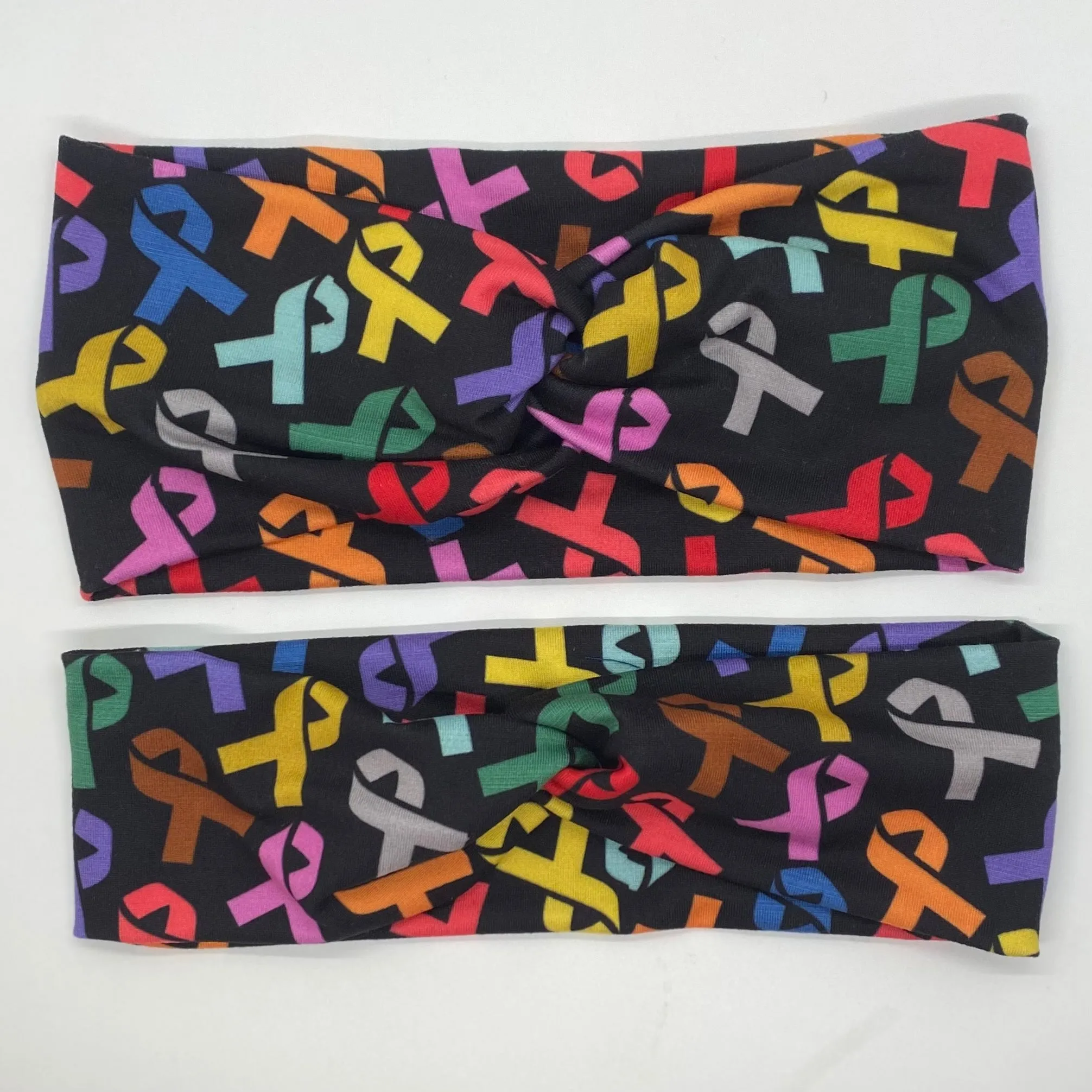 Black (SKINNY ONLY) Multicolor Ribbon Twist Headband