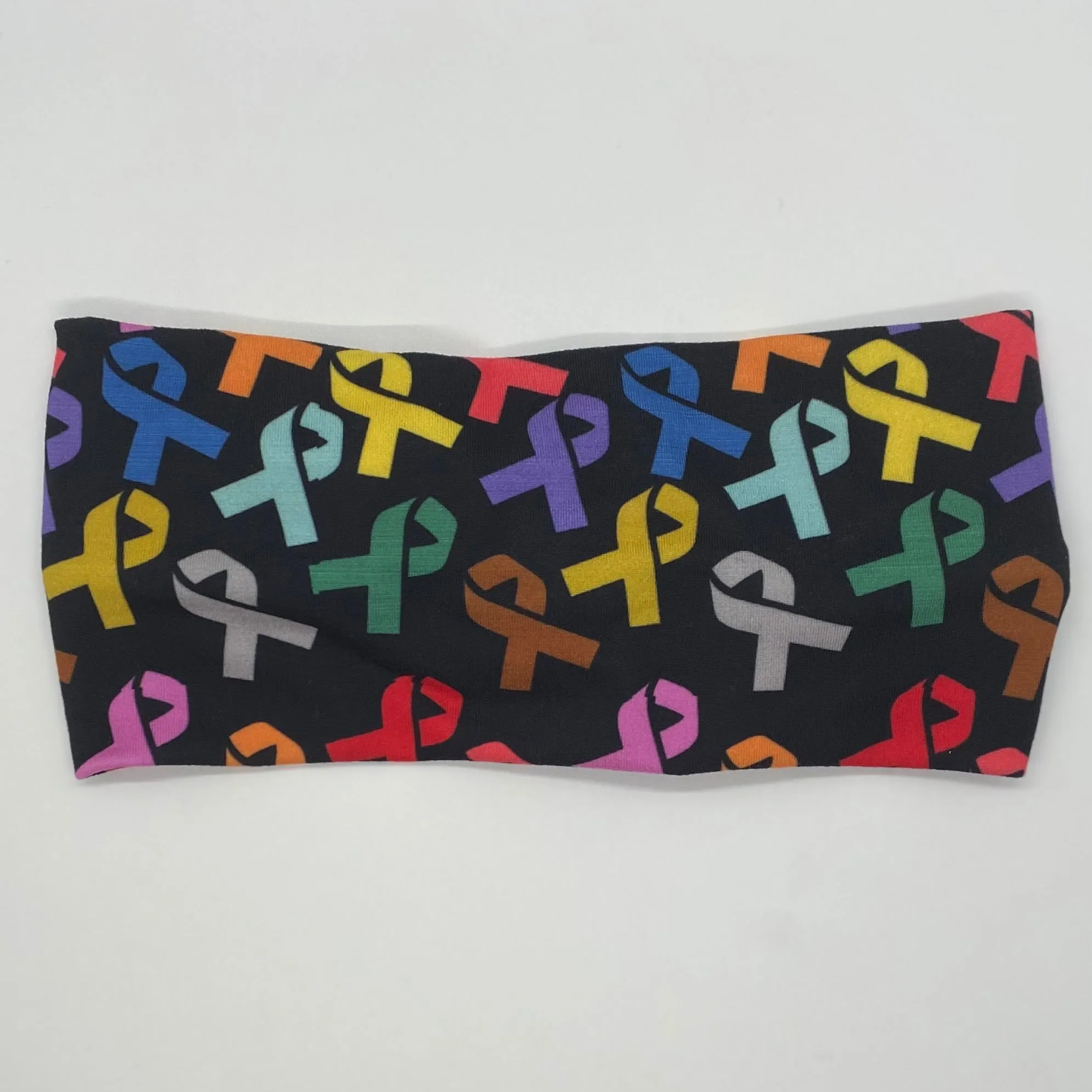 Black (SKINNY ONLY) Multicolor Ribbon Twist Headband