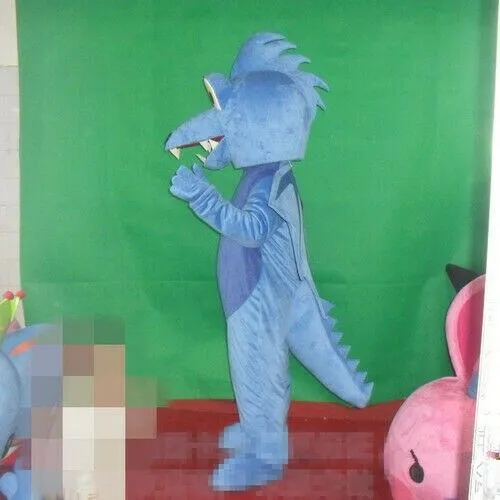 Blue Dragon Mascot Costumes Adult Carnival Party Cosplay Suit
