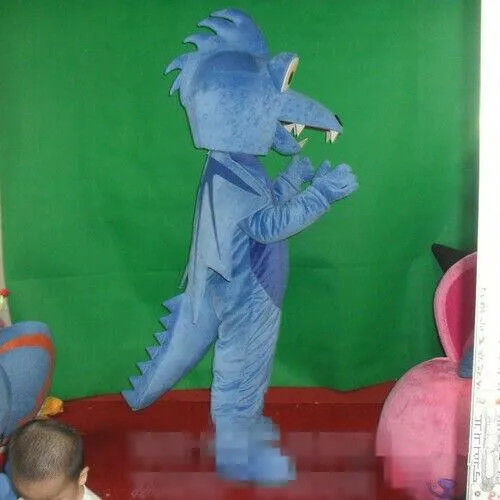 Blue Dragon Mascot Costumes Adult Carnival Party Cosplay Suit