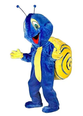 Blue Snail Suit Animal Mascot Costume Party Carnival Mascotte Costumes