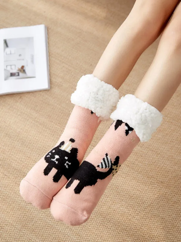 Blue Zone Planet |  Festive Knit Patterned Soft Socks