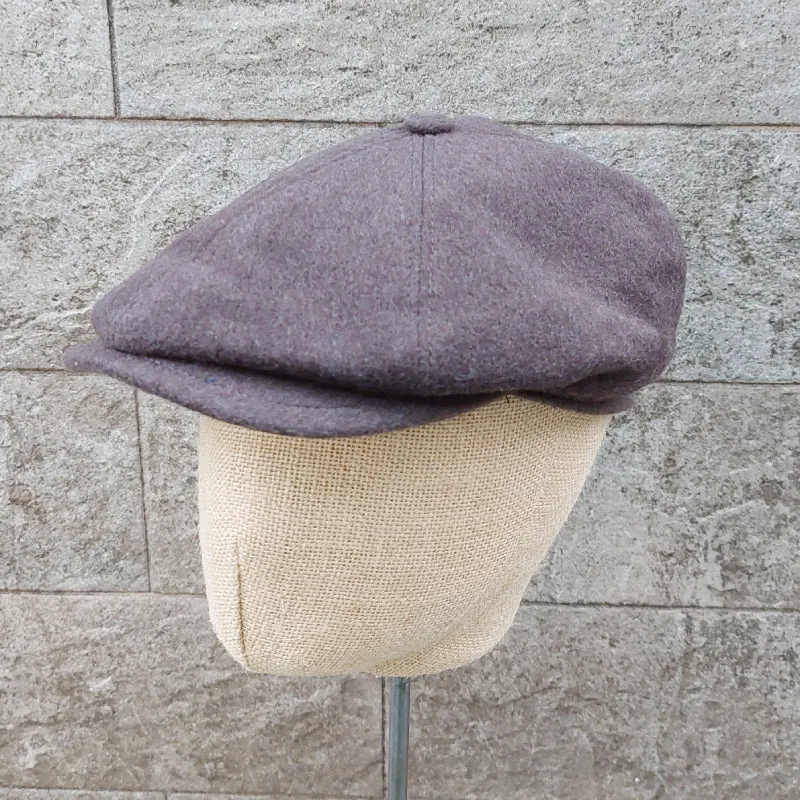 Borsalino/Brown Wool Newsboy cap(Size 57)