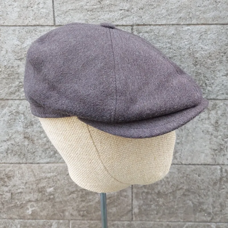 Borsalino/Brown Wool Newsboy cap(Size 57)