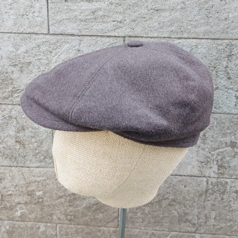 Borsalino/Brown Wool Newsboy cap(Size 57)