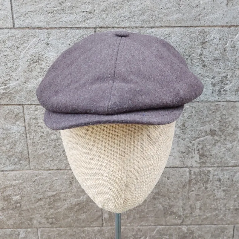 Borsalino/Brown Wool Newsboy cap(Size 57)
