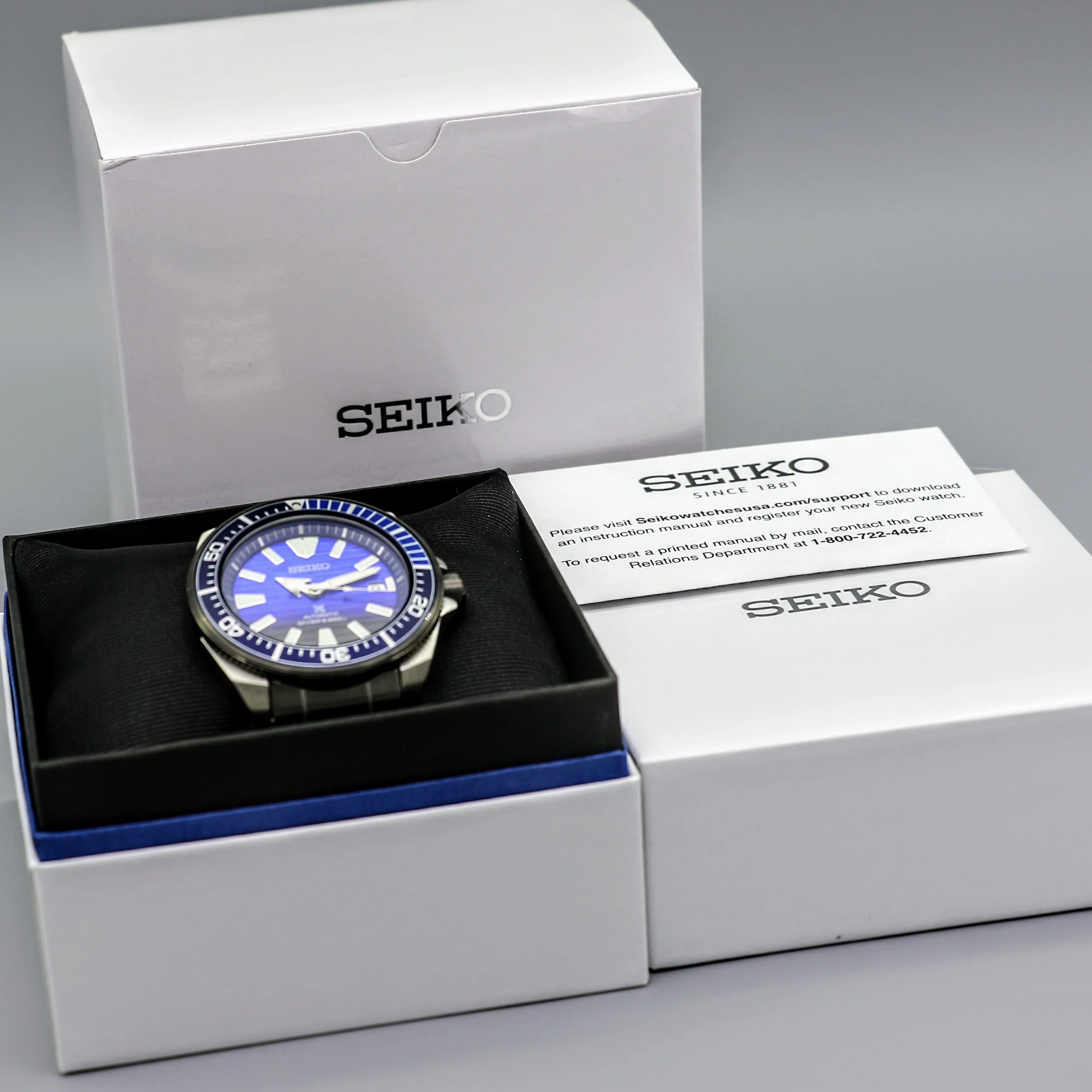 BRAND-NEW! SEIKO "Save the Ocean" Prospex Samurai Automatic Diver's Wristwatch SRPC93