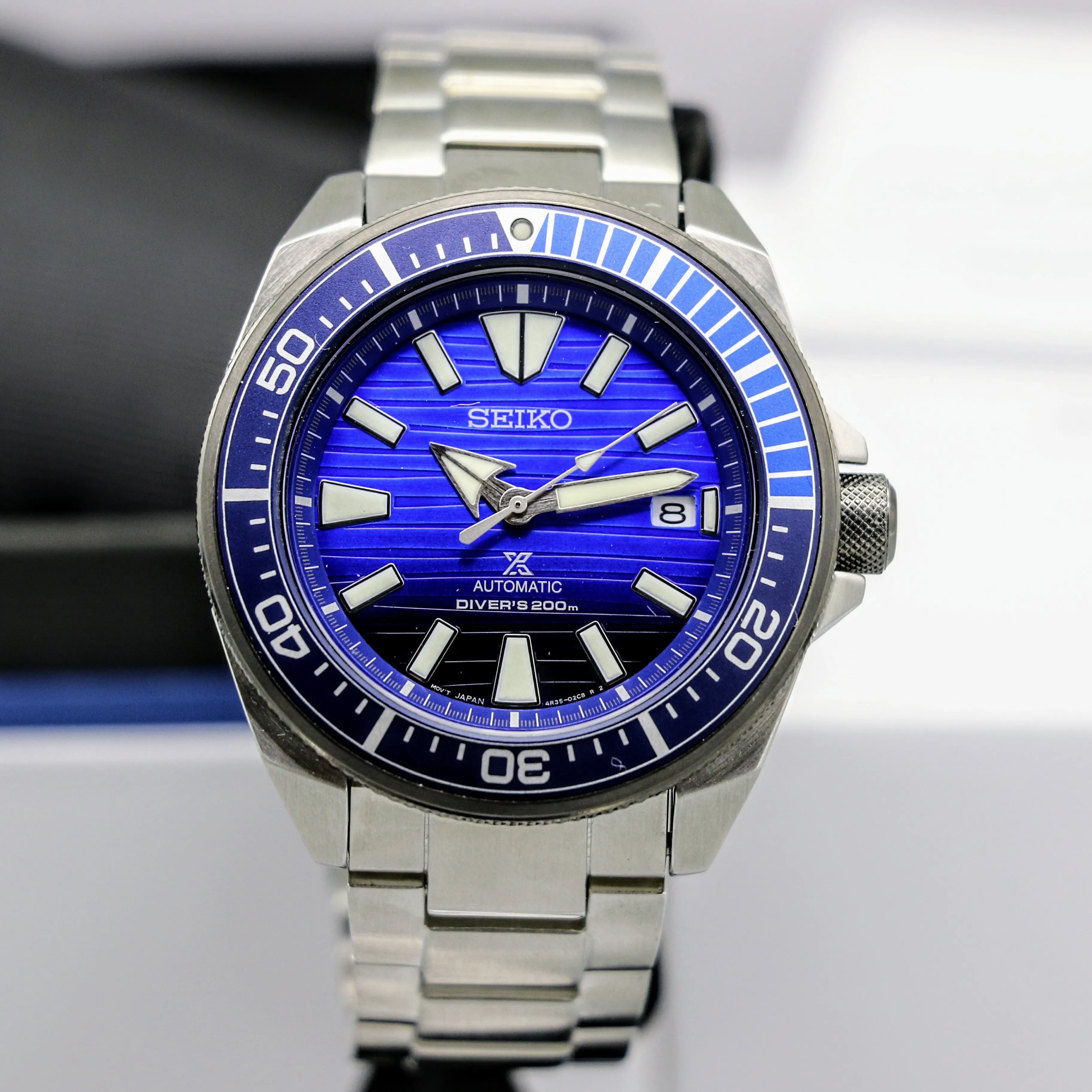 BRAND-NEW! SEIKO "Save the Ocean" Prospex Samurai Automatic Diver's Wristwatch SRPC93