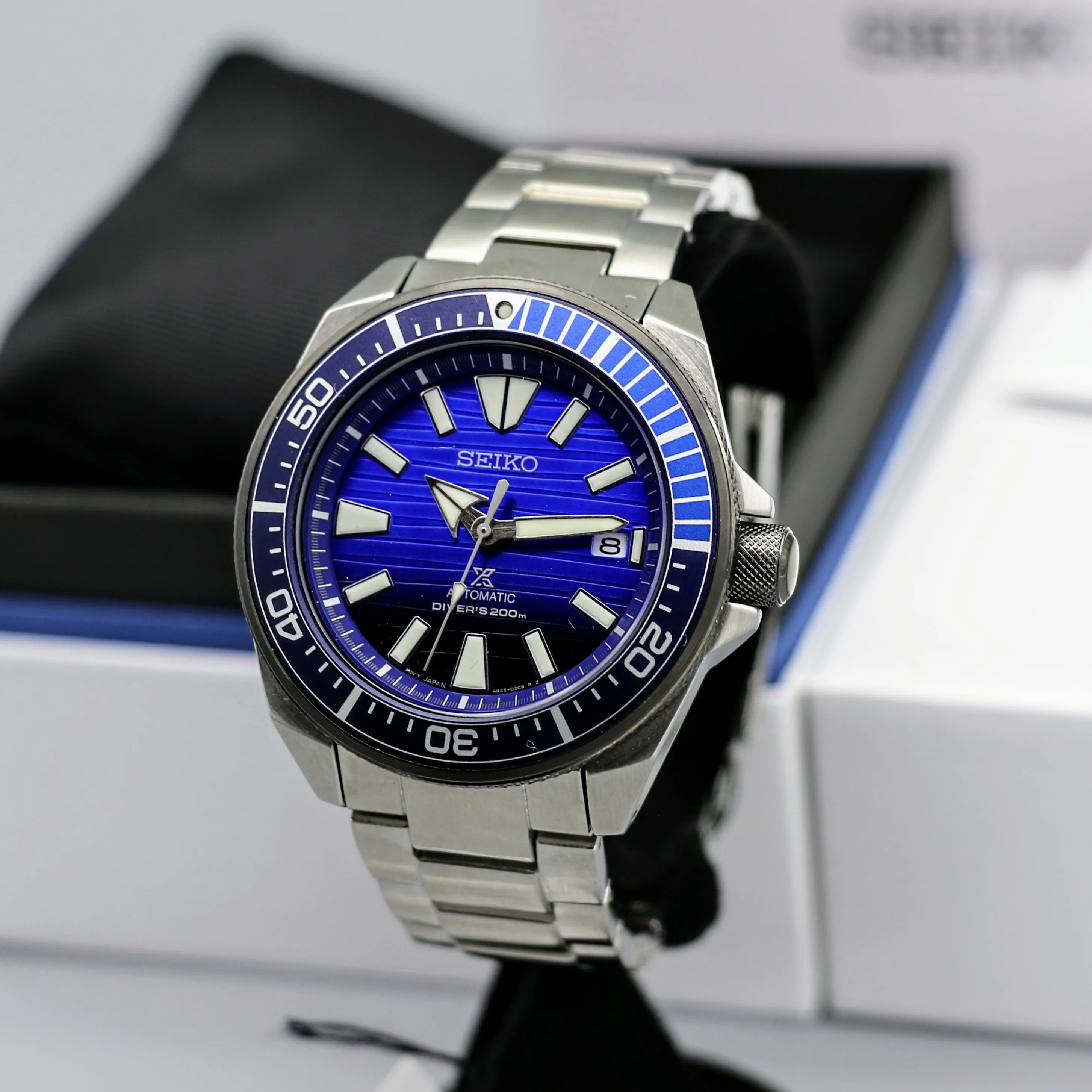 BRAND-NEW! SEIKO "Save the Ocean" Prospex Samurai Automatic Diver's Wristwatch SRPC93