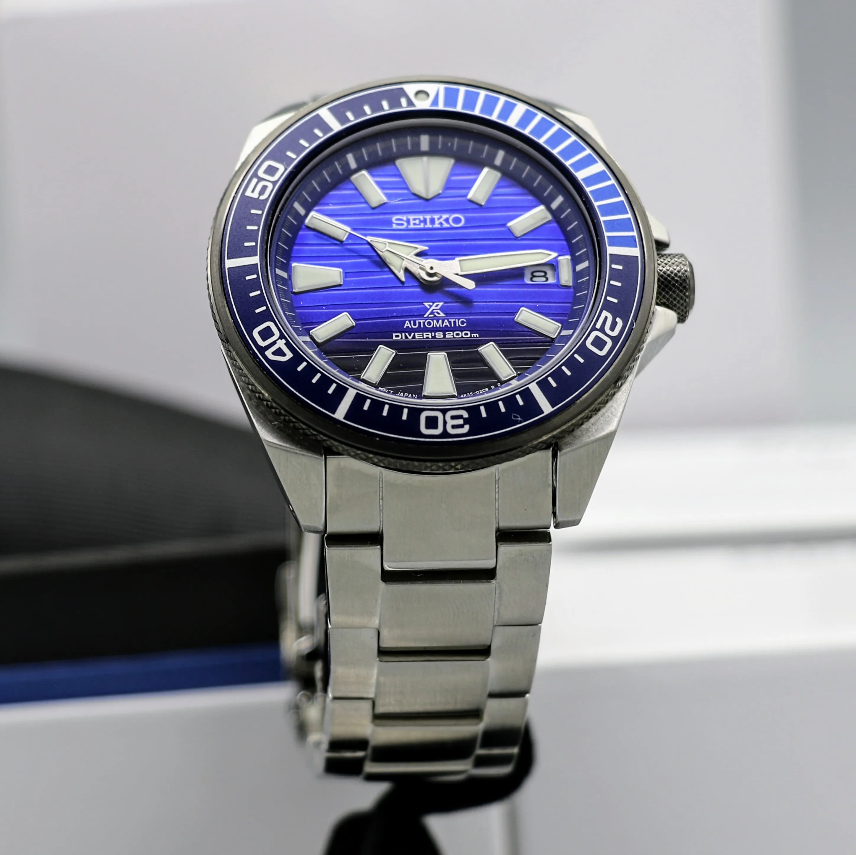 BRAND-NEW! SEIKO "Save the Ocean" Prospex Samurai Automatic Diver's Wristwatch SRPC93