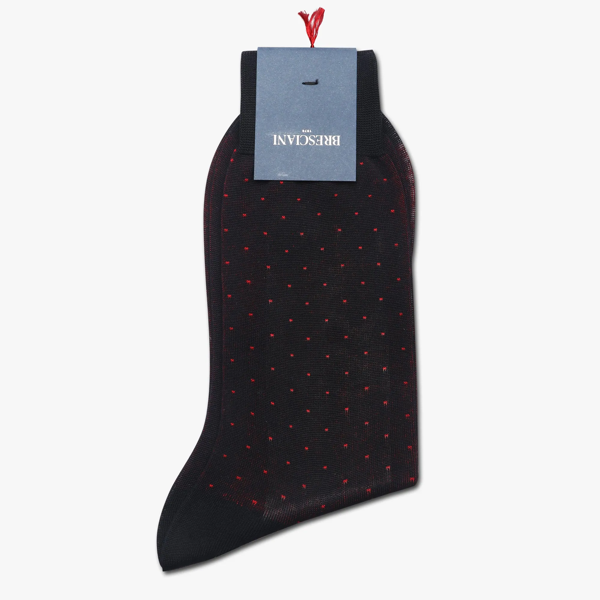 Bresciani Men's Embroidered Cotton Socks