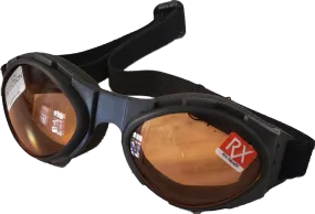 Bugeye Goggles with Matte Black Frame & Amber Lenses