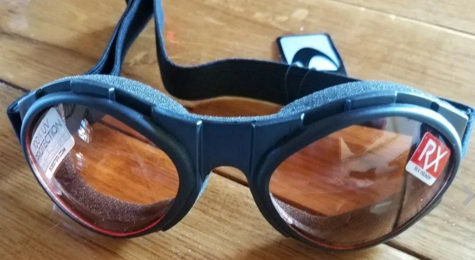 Bugeye Goggles with Matte Black Frame & Amber Lenses