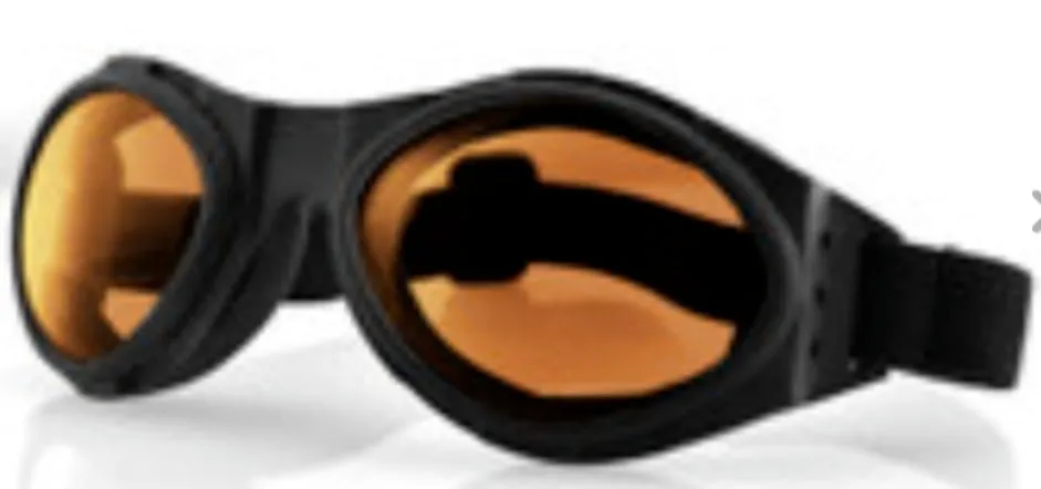 Bugeye Goggles with Matte Black Frame & Amber Lenses