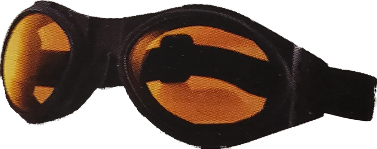 Bugeye Goggles with Matte Black Frame & Amber Lenses