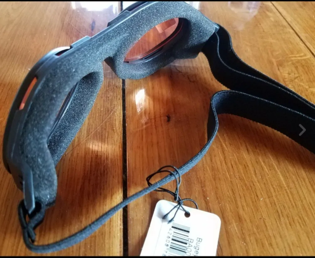 Bugeye Goggles with Matte Black Frame & Amber Lenses