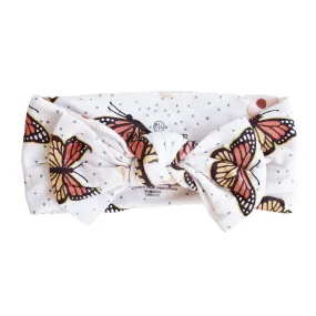 Butterfly Kisses Knit Large Bow Headwrap