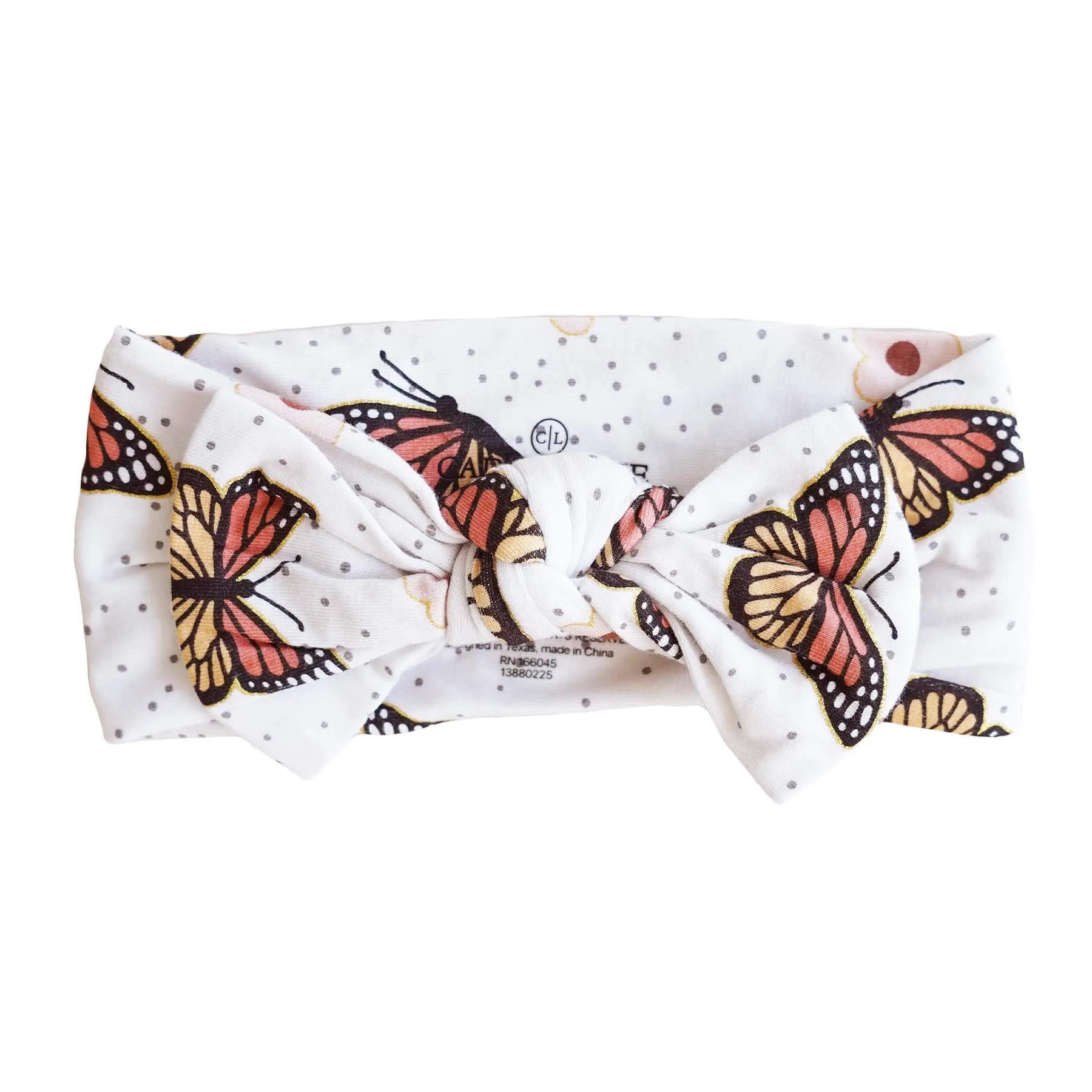 Butterfly Kisses Knit Large Bow Headwrap