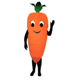 Carrot Mascot - Sales Waver Mascot Costume Adult Size Mascotte Mascota Carnival Party Cosplay Costume Fancy Dress Suit