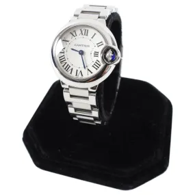 Cartier Ballon Bleu 28mm Steel Quartz Ladies Watch