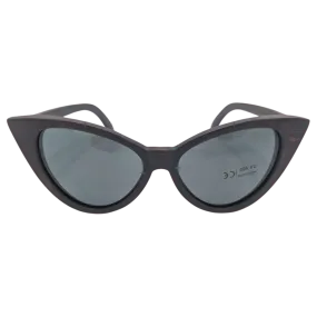 Cat Black Wood Sunglasses